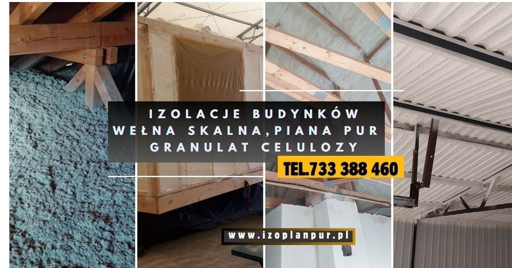 Naprawa izolacji , termowizja , celuloza , nadmuch wełny , ocieplenia