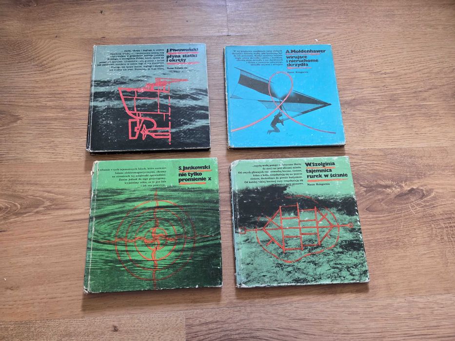 Zestaw 4 książek popularnonaukowych – Nasza Księgarnia PRL