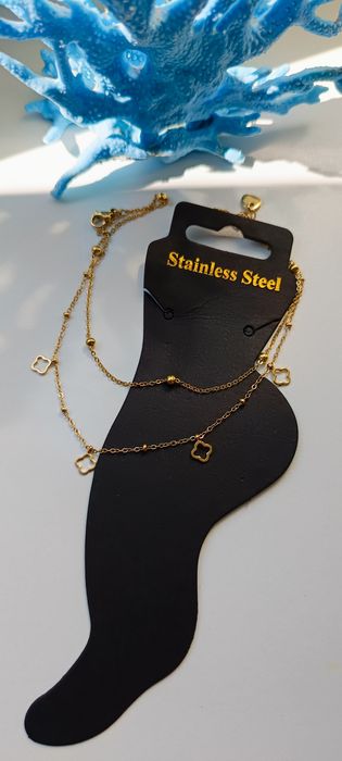 Bransoletki na stopę ze stali nierdzewnej