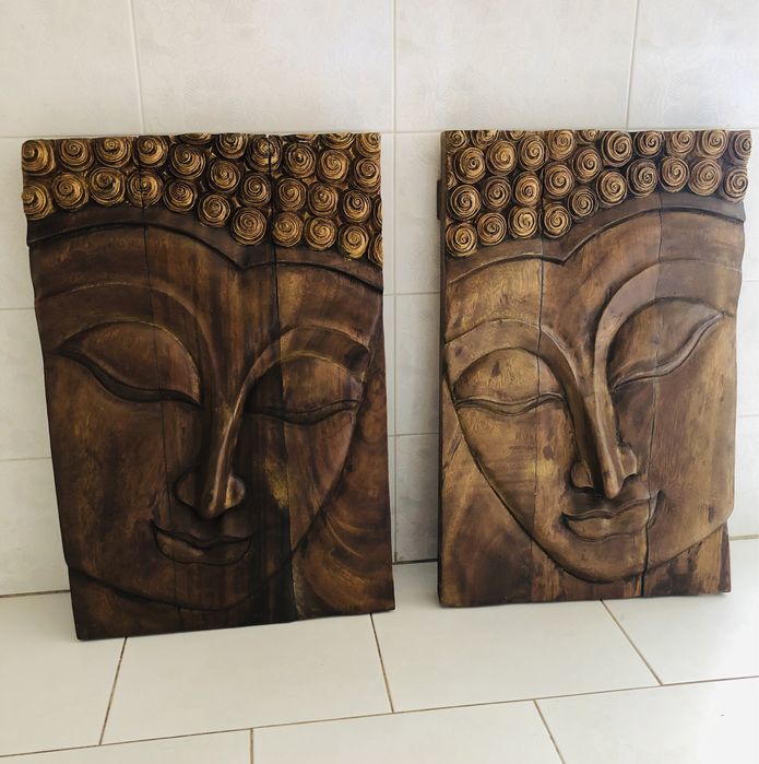 Quadros Buda em madeira maciça