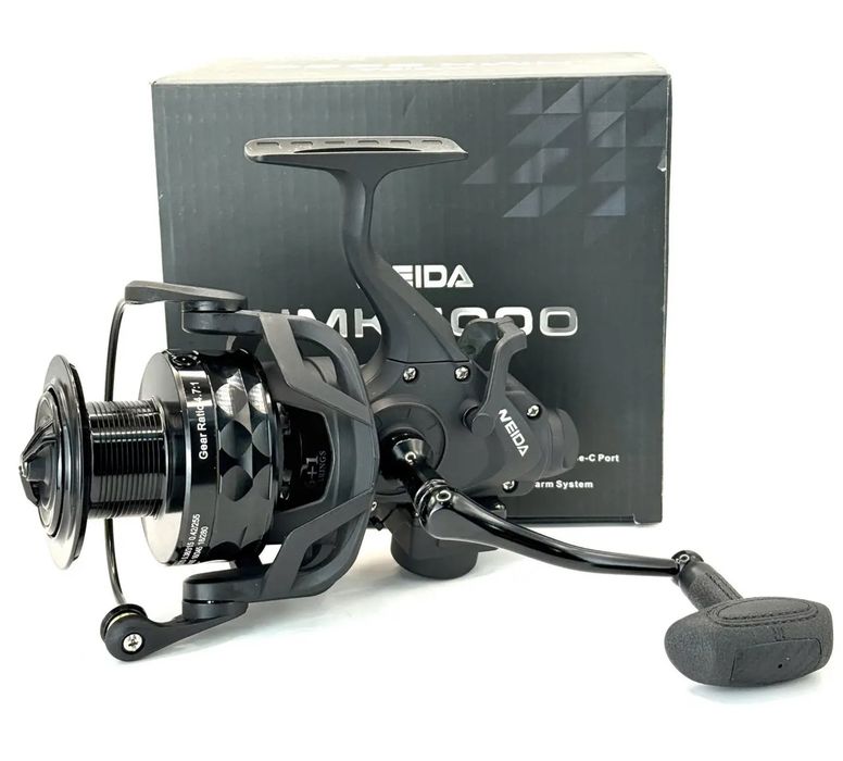 Катушка карповая Weida HMK 5000 (6+1BB) с бейтраннером и электронным сигнализатором поклёвки Bluetooth