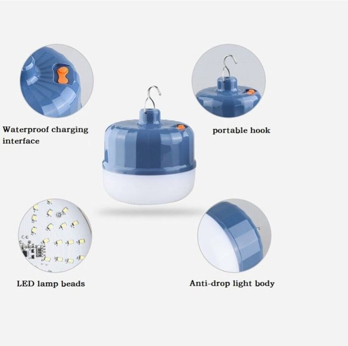 Акумуляторний кемпінговий ліхтар, лампа