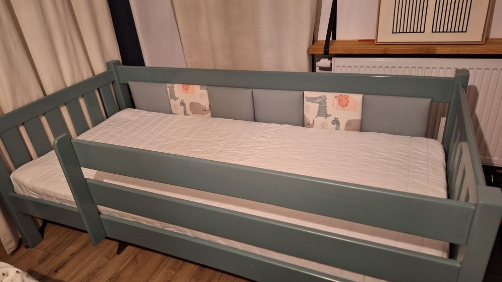 Lóżeczko dzieciece 90x200cm drewniane