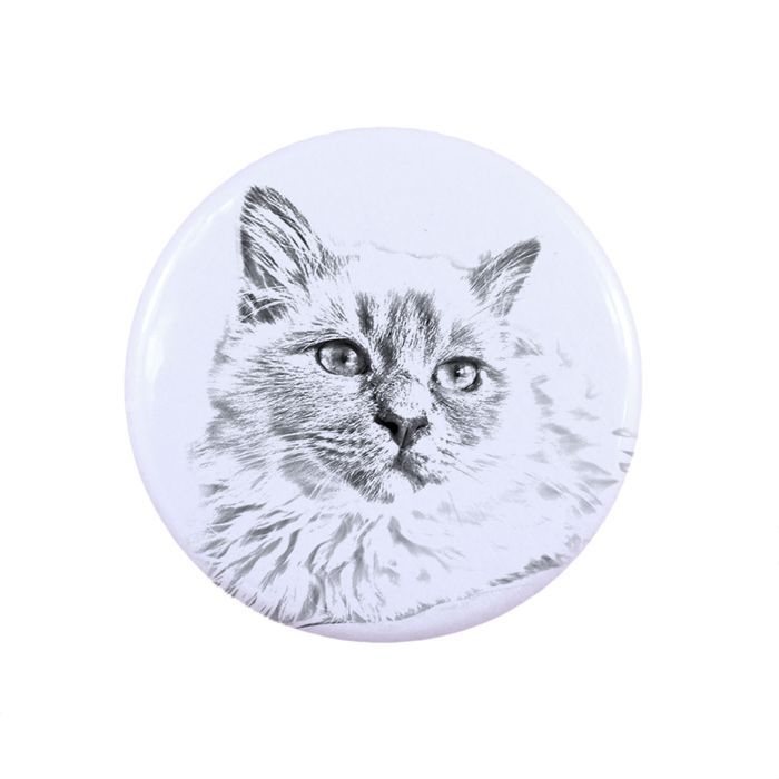 Birman przypinka z kotem mała Art-Dog