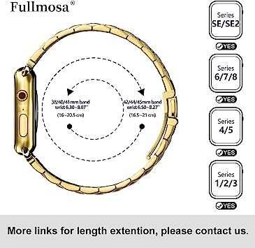 Bransoletka do Apple Watch złota