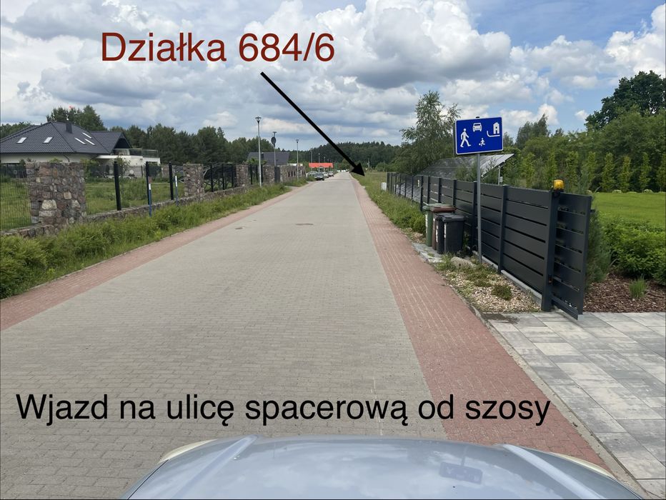 Działka budowlana 1150 m² | media | droga z kostki | Sławoborze ul.Spacerowa - Więcej