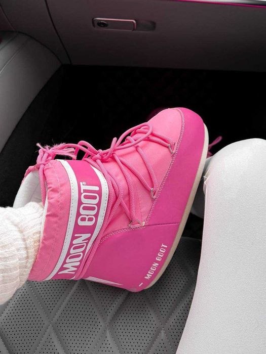 Черевики Moon Boot Pink, мунбути, мунбуты