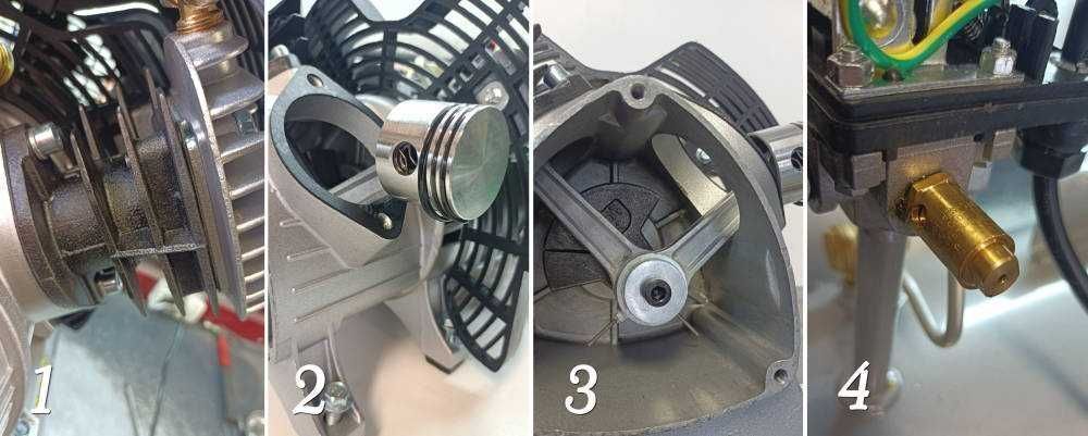 Kompresor dwutłokowy 50L sprężarka dwutłokowa 50L V2 Tagred TA360