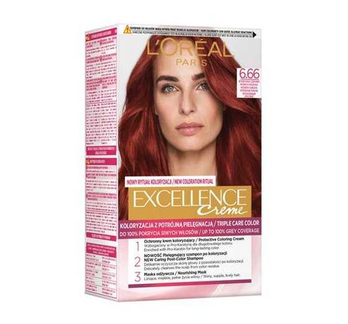 Купить краску лореаль экселанс. 6.66 Краска для волос Excellence. Краска для волос лореаль экселанс рыжие оттенки. L'Oreal Paris Excellence. Краска для волос лореаль экселанс.