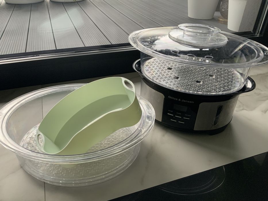 Parowar GÖTZE & JENSEN CS501X Inox 1000W LCD pojemność 12L STAN IDEALN