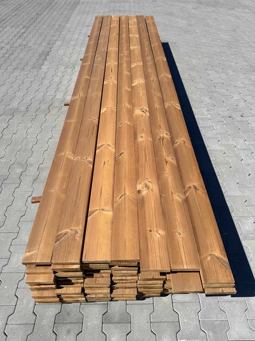 Deska tarasowa thermo termo sosna gładka 26x138mm