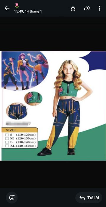 Demon Hunters Strój Zoey Kpop Kostium 110-120 cm