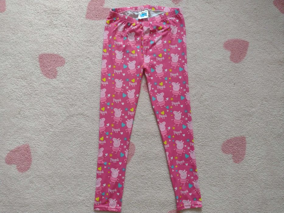 Legginsy ze świnką Peppą rozmiar 122 nowe