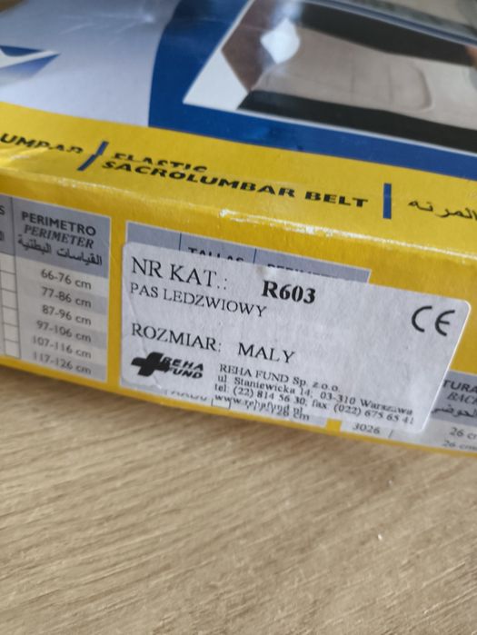Pas lędźwiowy stabilizator ortopedyczny orteza na kręgosłup
