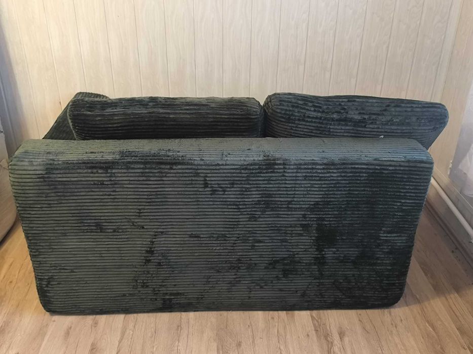 Sofa 150 cm Aksamit Zielona