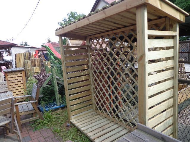 Wiata na drewno, drewutnia