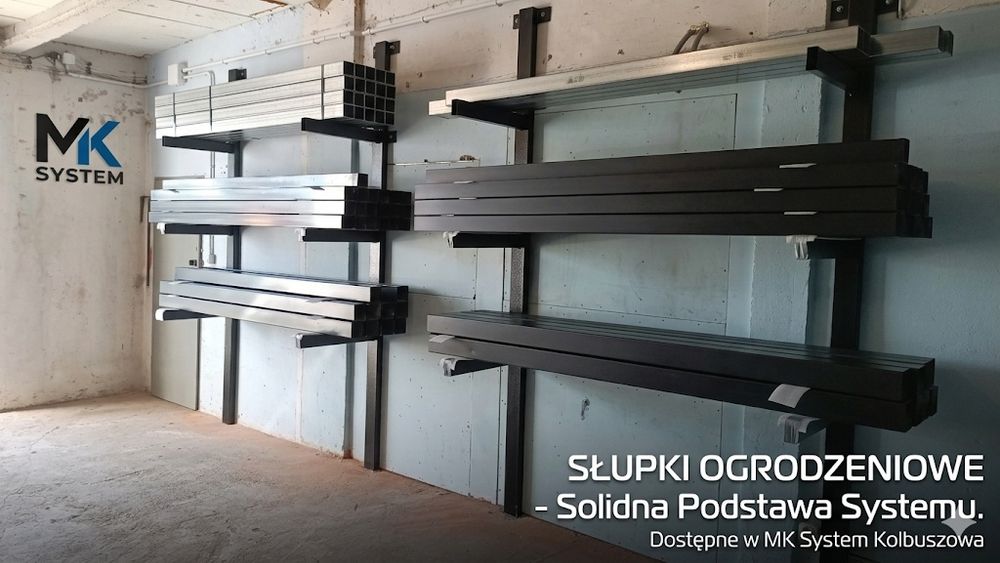 Słupki ogrodzeniowe malowan Stalowe Ocynkowane e proszkowo