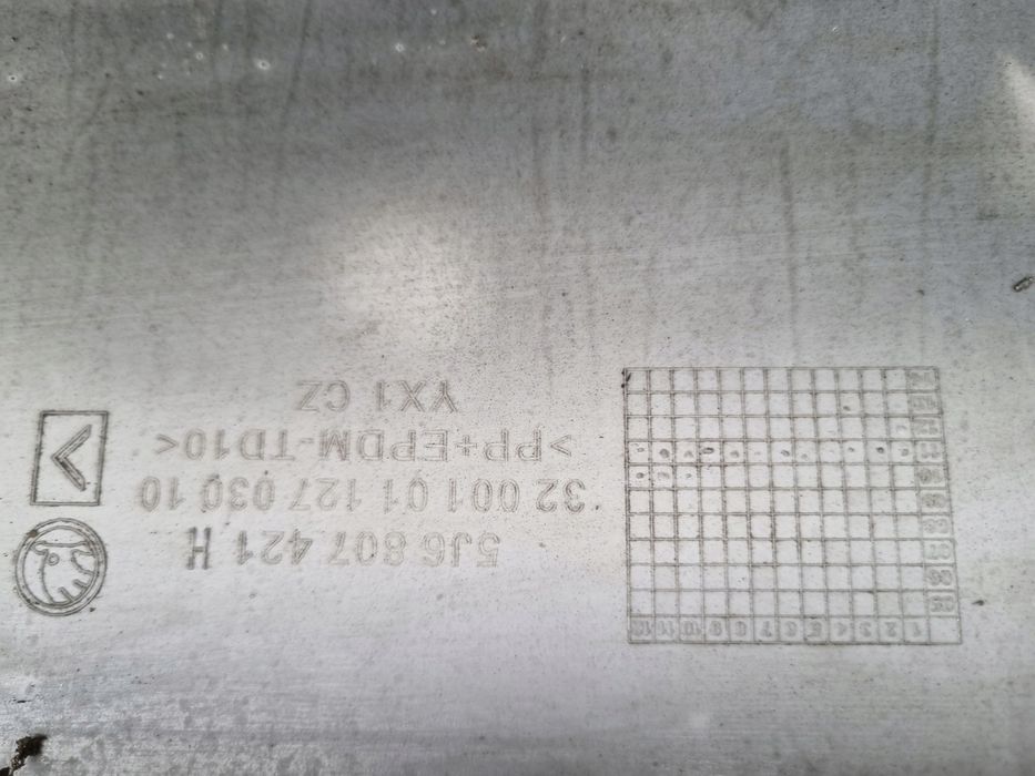 Skoda Fabia 2 II 07  HB Zderzak tył oryginał