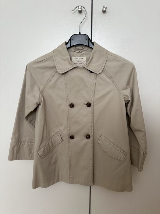 Gabardine menina 6/7 anos, beje. Usada uma unica vez. Nova. Zara