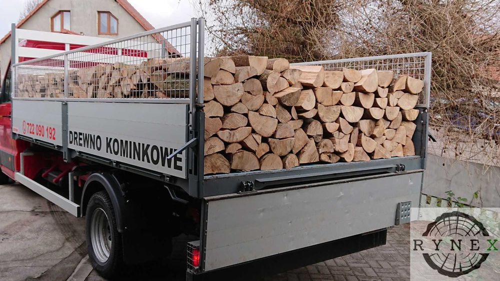 Drewno Opałowe Kominkowe RYNEX Lubsko UKŁADANE METRY Transport