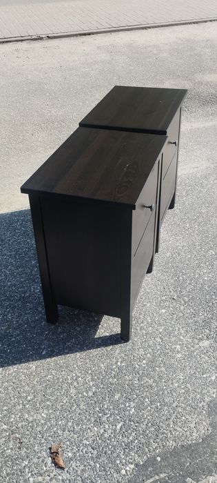 Szafka nocna drewniana sosnowa szafka nocna hemnes ikea