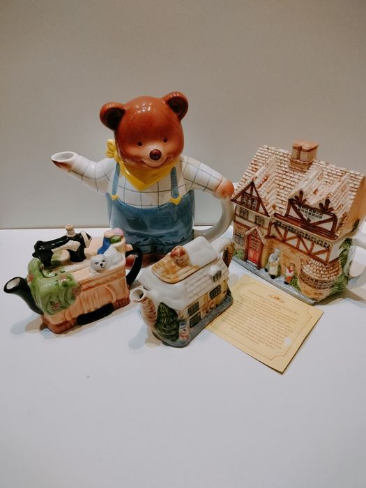 Dzbanek czajniczek kolekcja 4szt