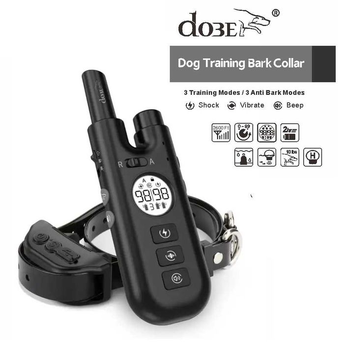 DOBE DB600Pro 2in1 Электронный Ошейник +Антилай дрессировки собак 700м