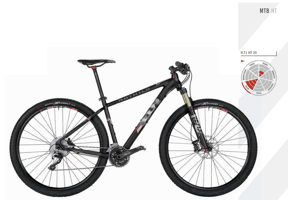 bike bicicleta Rotwild R.T1 HT 29 comp, black, L