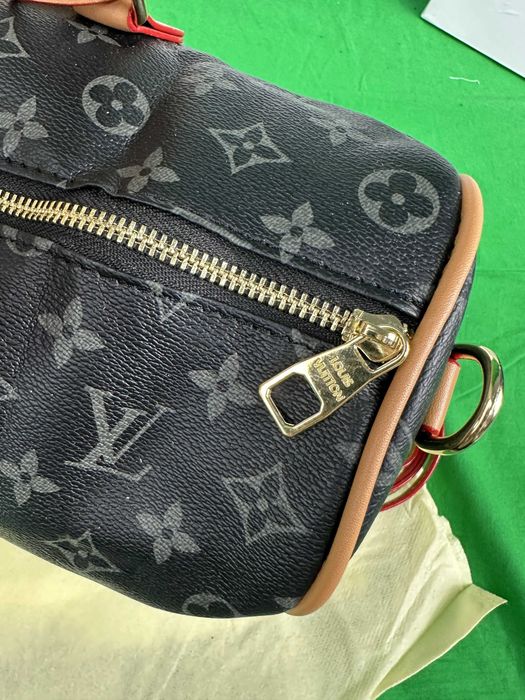 Torebka Torba Louis Vuitton ciemno brazowa listonoszka speedy Premium