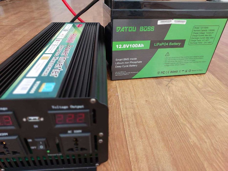 Аккумулятор LiFePO4 12V/100Ah DAT. BOSS з BMS для систем рез. живлення