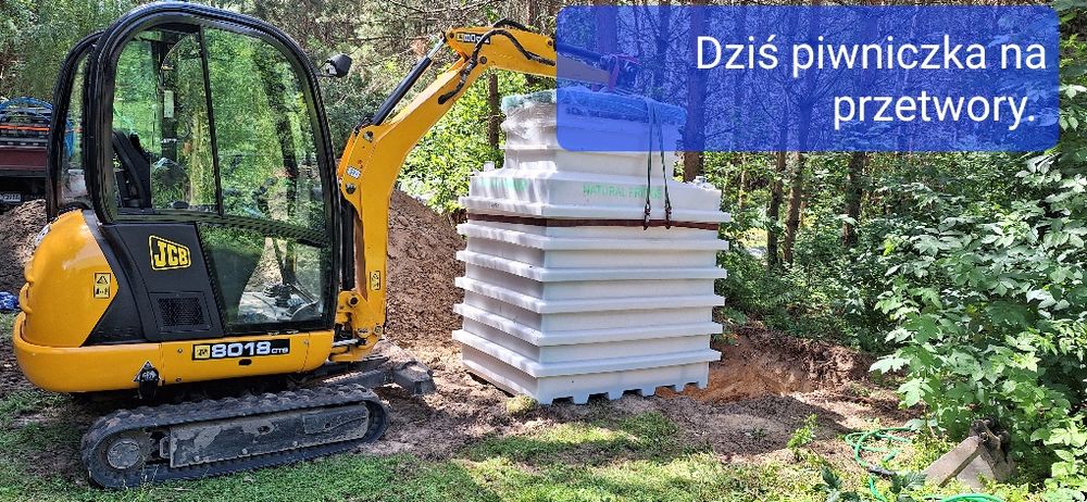 Usługi minikoparką JCB