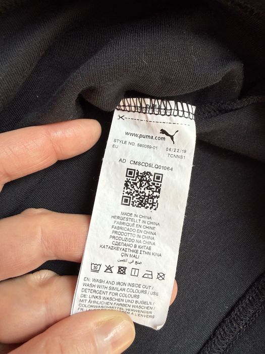 Czarna bluza damska Puma rozmiar L