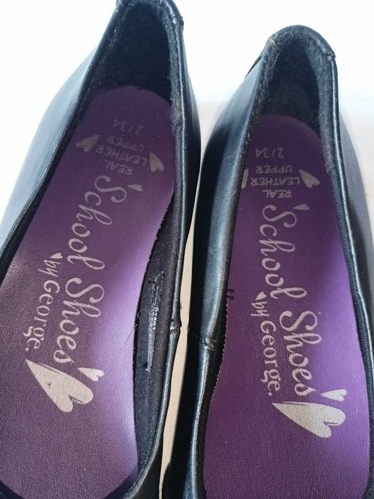 George balerinki roz. 35/UK2/- dl. wkł.22 cm- skóra- nowe?