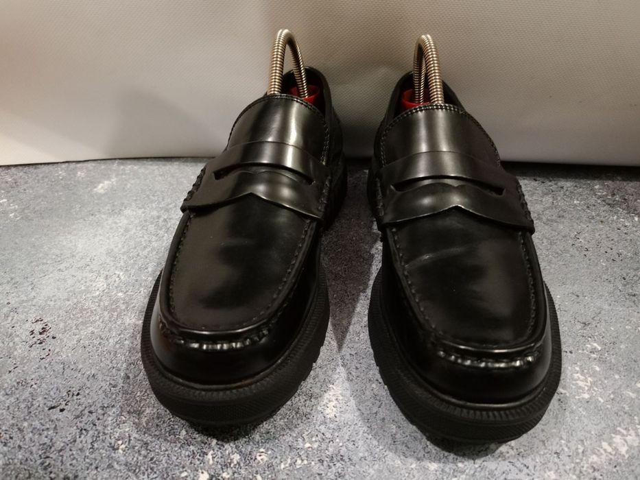 Черные лоферы CALVIN KLEIN кожа, 40