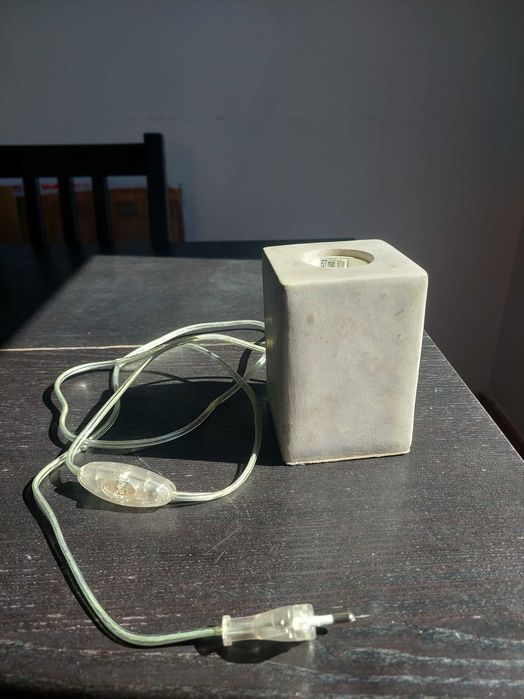 Candeeiros de mesa bloco cimento
