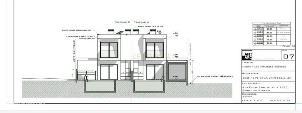 Moradia T3 em ( construção  com possiblidade de piscina )