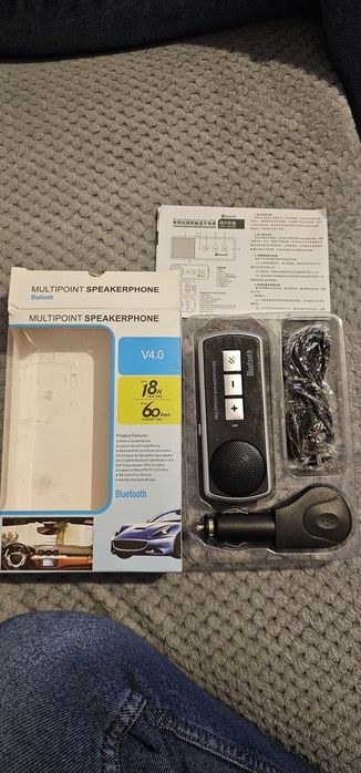 Zestaw Głośnomówiący Bluetooth V 4.0 18h Samochodowy