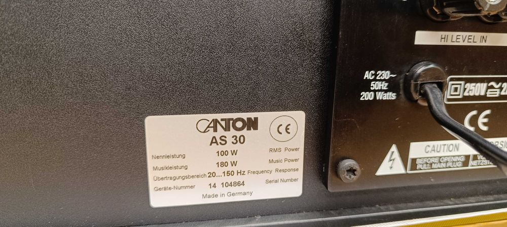 Сабвуфер Canton AS 30 ( драйвер 2шт -220 мм)