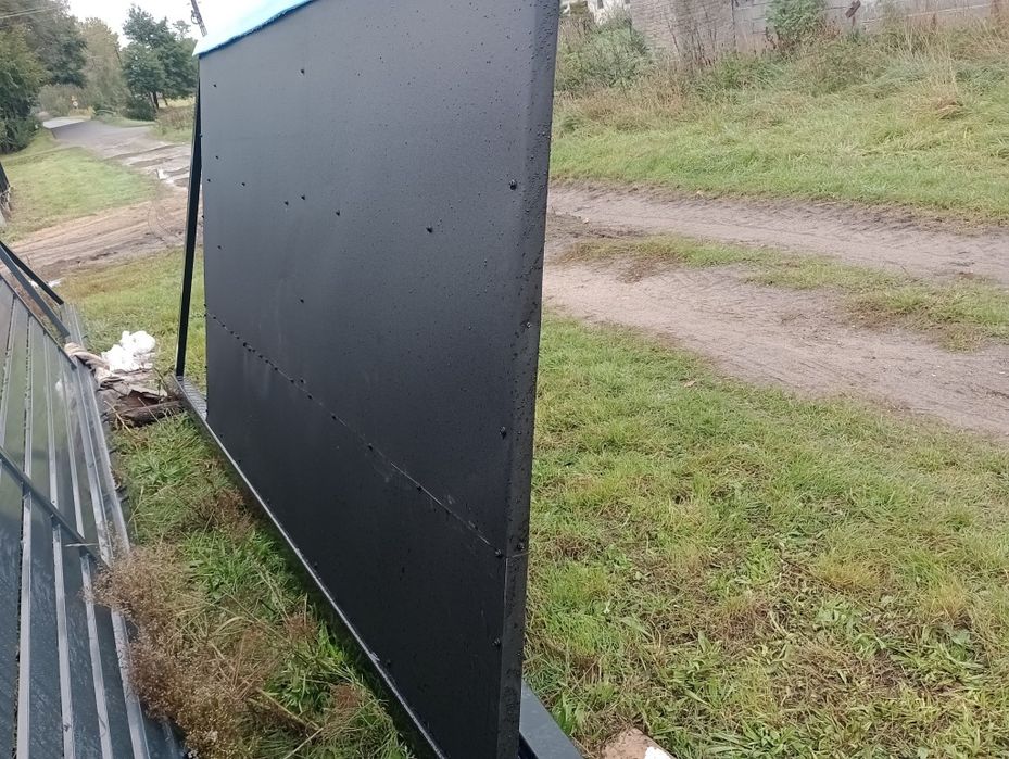 Brama przesuwna z blachą 3m 6m