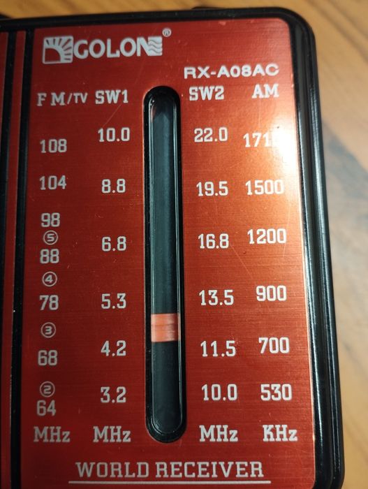 Радіоприймачі FM AM SW Golon RX-608ACW, RX-A07AC, RX-A08AC Li-ion акум