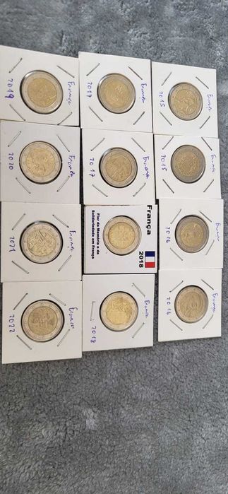 Moedas Comemorativas Euro - Áustria, Bélgica, França, Portugal
