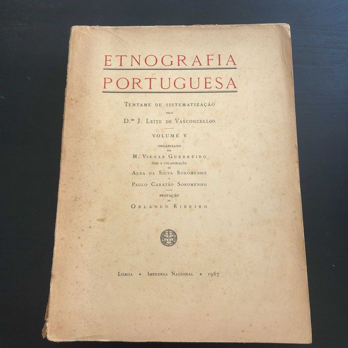 Etnografia Portuguesa Volume V - Dr. J. Leite de Vasconcellos