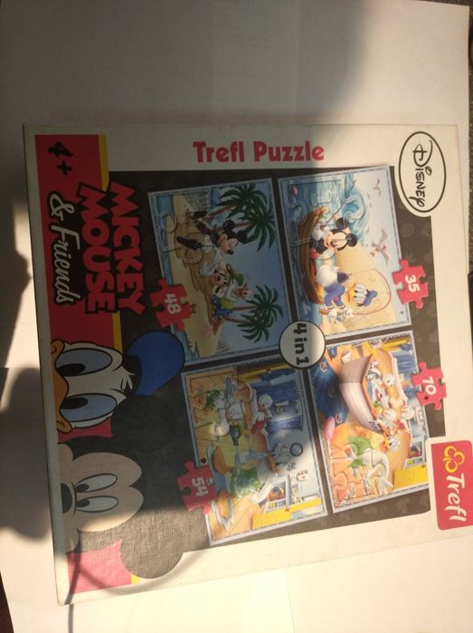 Puzzle 4 w 1 myszka Miki