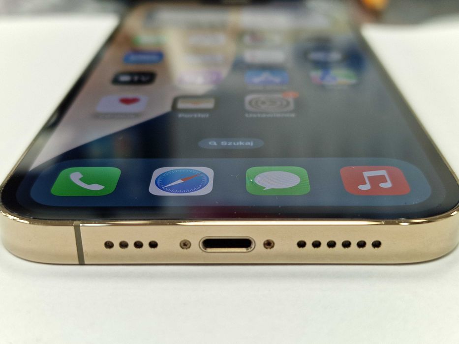 iPhone 13 Pro Max 128GB/ Gold/ Złoty/ Grade A-/ bateria 86%/ Gwarancja