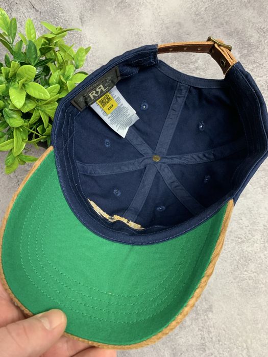 Кепка Ralph Lauren Double RL RRL з шкіряним ремінцем картуз