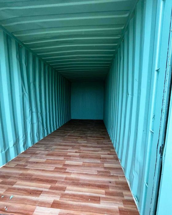 Contentor Marítimo 12 metros - Altura Extra - Dividido em 2 boxes