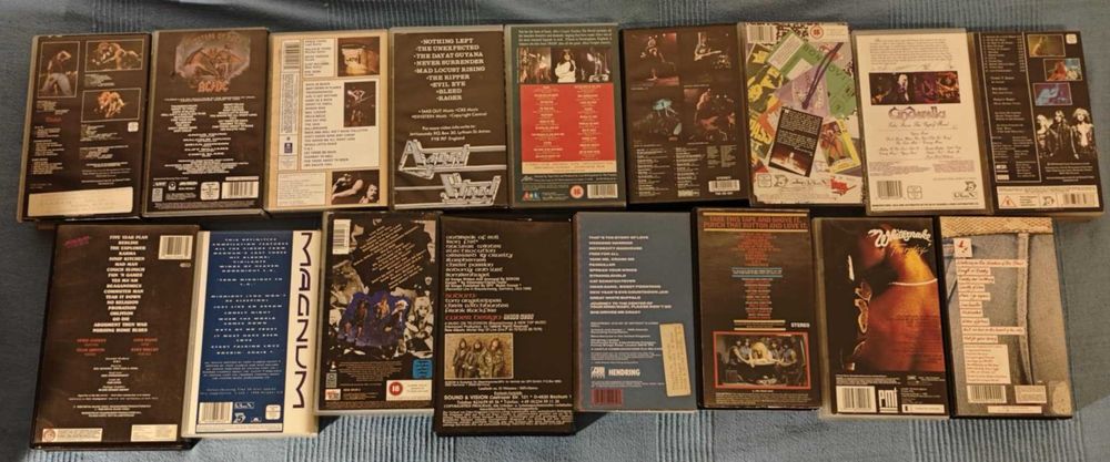 cassetes video/ vhs hard rock heavy metal thrash sodom motley crue dri