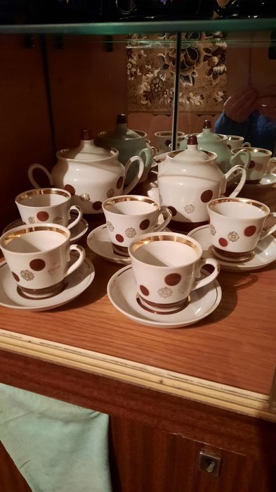 Фарфоровое чайное трио Германия.Стаканы.Бокалы.Сервиз кофейный.