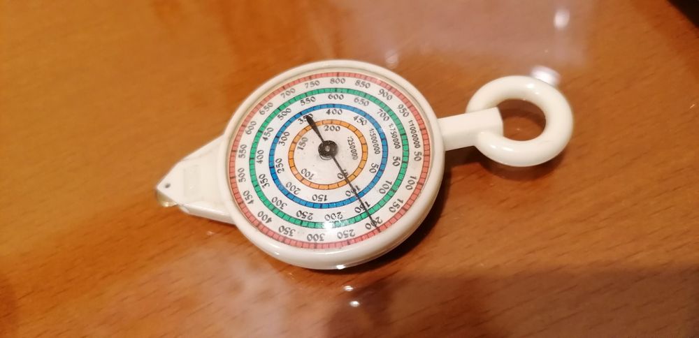 Curvimetro mapa escala