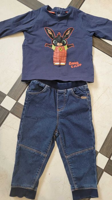 Джинси Denim та стильний лонг, образ, 80-86р на хлопчика